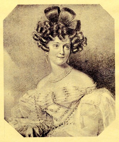Princess Carolyne zu Sayn-Wittgenstein, c.1840 by Russian School